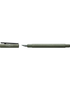 FC146150,Stilou Faber-Castell NEO Slim Aluminium, Verde, penita din otel inoxidabil, sistem cartus/convertor 2