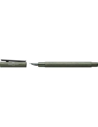 FC146150,Stilou Faber-Castell NEO Slim Aluminium, Verde, penita din otel inoxidabil, sistem cartus/convertor
