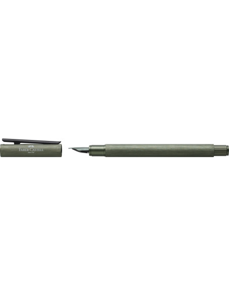 FC146150,Stilou Faber-Castell NEO Slim Aluminium, Verde, penita din otel inoxidabil, sistem cartus/convertor