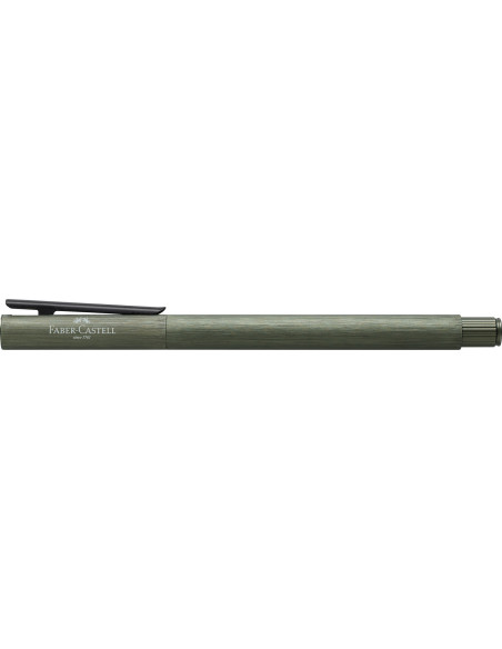 FC146150,Stilou Faber-Castell NEO Slim Aluminium, Verde, penita din otel inoxidabil, sistem cartus/convertor
