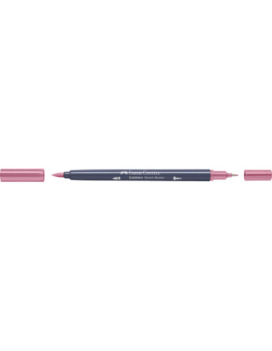 FC164785-5,Set 5 x Marker cu alcool Faber-Castell Goldfaber Sketch, Rose Vintage 304, varf dublu pensula + fineliner