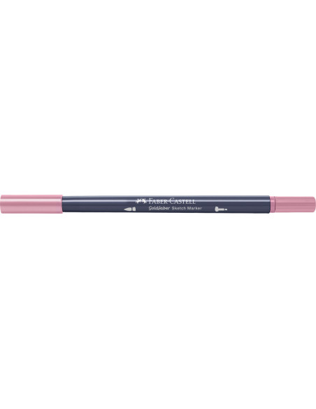 FC164785-5,Set 5 x Marker cu alcool Faber-Castell Goldfaber Sketch, Rose Vintage 304, varf dublu pensula + fineliner