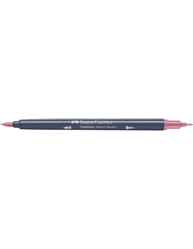 FC164785-5,Set 5 x Marker cu alcool Faber-Castell Goldfaber Sketch, Rose Vintage 304, varf dublu pensula + fineliner