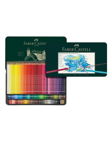 FC117511SD,Set 120 creioane colorate acuarela Faber-Castell Albrecht Dürer, in cutie metalica