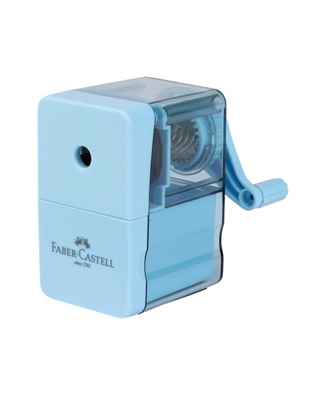 FC180985,Ascutitoare de birou Faber-Castell Sky, cu container pentru reziduuri, Albastru