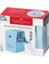 FC180985,Ascutitoare de birou Faber-Castell Sky, cu container pentru reziduuri, Albastru