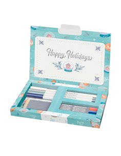 FC161004,Set creativ Faber-Castell Goldfaber Frosty Winter, Limited Edition