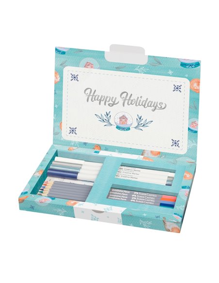 FC161004,Set creativ Faber-Castell Goldfaber Frosty Winter, Limited Edition