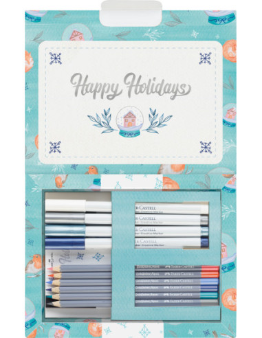FC161004,Set creativ Faber-Castell Goldfaber Frosty Winter, Limited Edition