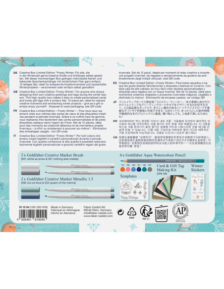 FC161004,Set creativ Faber-Castell Goldfaber Frosty Winter, Limited Edition