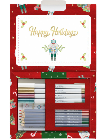 FC161003,Set creativ goldfaber happy holidays limited edition Faber-castell