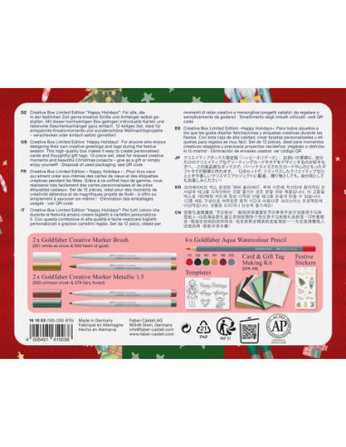 FC161003,Set creativ goldfaber happy holidays limited edition Faber-castell