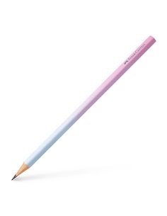 Creion grafit B triunghiular Flow Faber-Castell FC118402, Roz-Bleu
