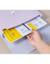 DLEF613,Servieta plastic cu maner 13 compartimente diverse culori macarons Deli