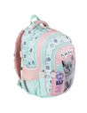 Ghiozdan scoala St.Majewski BP58 cu 4 compartimente, 40 x 28 x 18 cm, Fluffy kitty