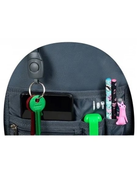 Ghiozdan scoala St.Majewski BP01 cu 4 compartimente, 43 x 32 x 21 cm, Motiv K-Pop Rhythm