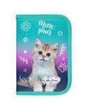 Penar neechipat cu 1 fermoar si 2 extensii St.Majewski PC-03, Motiv Kitty party