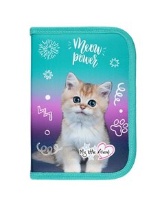 Penar neechipat cu 1 fermoar si 2 extensii St.Majewski PC-03, Motiv Kitty party
