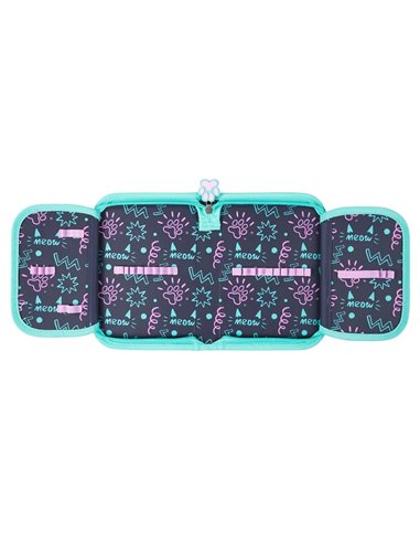 Penar neechipat cu 1 fermoar si 2 extensii St.Majewski PC-03, Motiv Kitty party