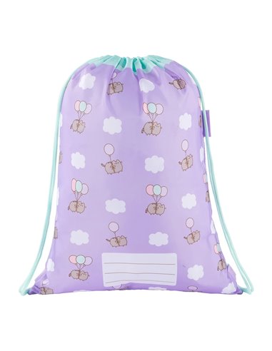 Sac incaltaminte St.Majewski, 43 x 34 cm Motiv Pusheen, Violet