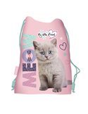 Sac incaltaminte St.Majewski, 43 x 34 cm, Motiv My little friend -  Fluffy kitty