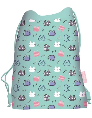 Sac incaltaminte St.Majewski, 43 x 34 cm, Motiv My little friend -  Fluffy kitty