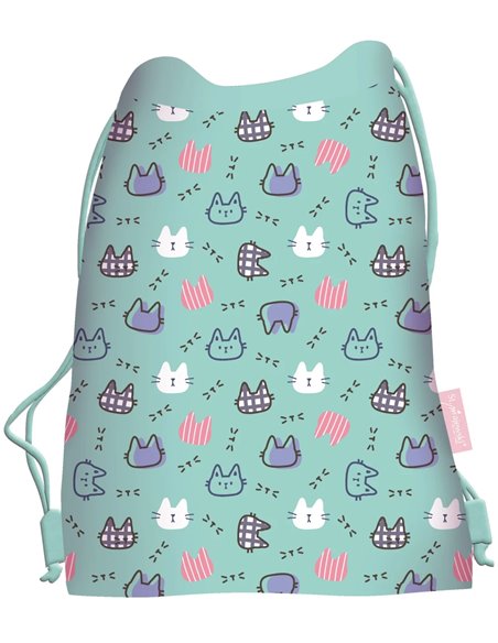 Sac incaltaminte St.Majewski, 43 x 34 cm, Motiv My little friend -  Fluffy kitty