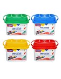 Pahar pentru pictura NEBO cu 2 compartimente, 7.5 x 7 x 9.5 cm, Culori asortate