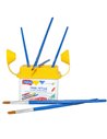 Pahar pentru pictura NEBO cu 2 compartimente, 7.5 x 7 x 9.5 cm, Culori asortate