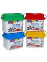 Pahar pentru pictura NEBO cu 2 compartimente, 7.5 x 7 x 9.5 cm, Culori asortate