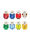 Set 2 radiere Pelikan Squeezy Sports, blister, Motive asortate - fotbal