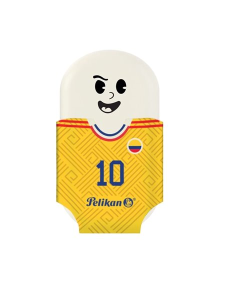 Set 2 radiere Pelikan Squeezy Sports, blister, Motive asortate - fotbal