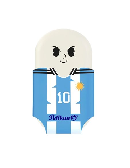 Set 2 radiere Pelikan Squeezy Sports, blister, Motive asortate - fotbal