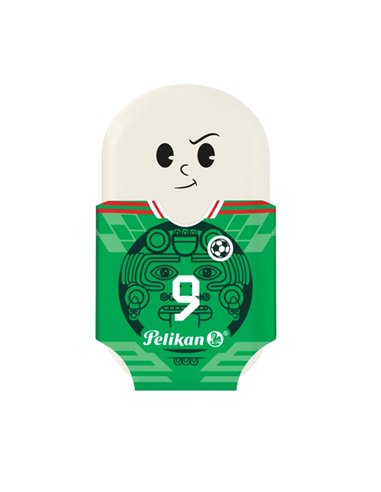 Set 2 radiere Pelikan Squeezy Sports, blister, Motive asortate - fotbal