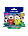 Set 2 radiere Pelikan Squeezy Sports, blister, Motive asortate - fotbal