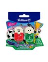 Set 2 radiere Pelikan Squeezy Sports, blister, Motive asortate - fotbal