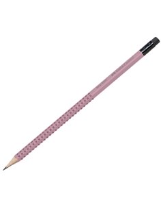 Creion grafit B Grip Sparkle Faber-Castell FC217237, Rose