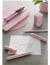 Creion grafit B Grip Sparkle Faber-Castell FC217237, Rose