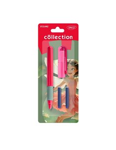 Stilou cu penita ascunsa Daco Collection ST214RZ, Roz