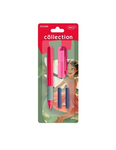 Stilou cu penita ascunsa Daco Collection ST214RZ, Roz