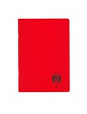 Caiet studentesc A4 60 file DACO, coperta plastic, dictando, 70 g/m, Rosu