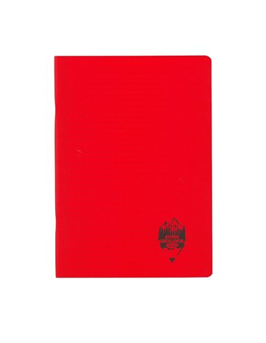 Caiet studentesc A4 60 file DACO, coperta plastic, dictando, 70 g/m, Rosu