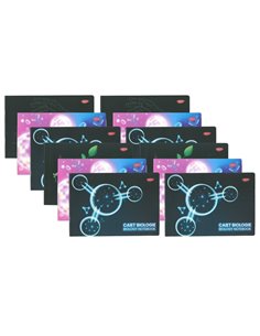 Set 12 caiete geografie A4 Daco, 24 file, 70 g/mp, coperta plastic 
