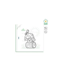 Caiet de colorat  Milan 54218GC04, Green&Grow 2
