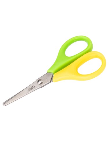 Foarfeca scolara bicolora Deli, 11.5 cm, Culori asortate