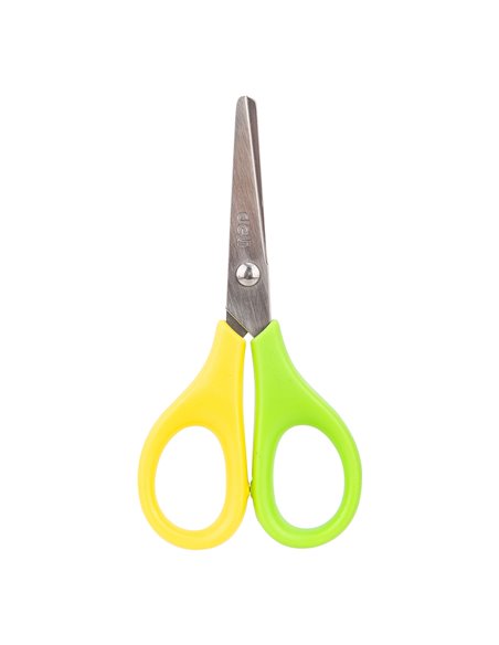 Foarfeca scolara bicolora Deli, 11.5 cm, Culori asortate