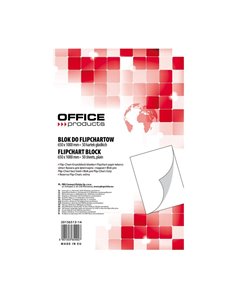 Hartie flipchart Office Products, 65 x 100 cm, 70g/mp, 50 coli/top, foaie velina