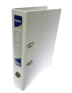 NK56414010-25,Biblioraft plastifiat int-ext 5cm alb Noki - Set 25