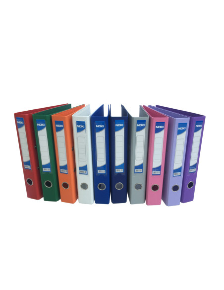 NK56414010-25,Biblioraft plastifiat int-ext 5cm alb Noki - Set 25