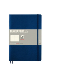 LT349301,Caiet b5 punctat coperta flexibila albastru navy Leuchtturm